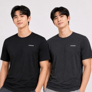 아이더 반팔티 남성 1+1 기능성 냉감 쿨링 여름 티셔츠 2팩