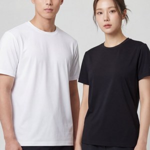 네파 남여공용 기능성 반팔티 1+1 화이트 블랙 2팩
