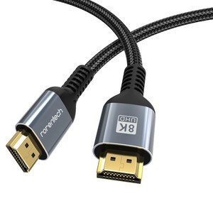 로랜텍 8K UHD 울트라 듀얼 모니터 HDMI v2.1 케이블, 1개, 1.5m