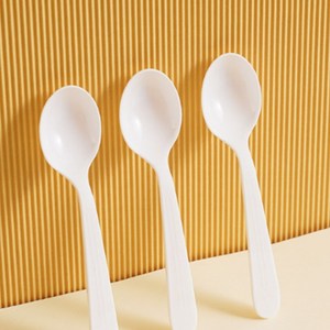 더에코 일회용 플라스틱 숟가락 개별포장 위생 수저 스푼, 1세트, 50개