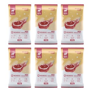 하이독 전연령 강아지 화식사료, 양, 100g, 6개