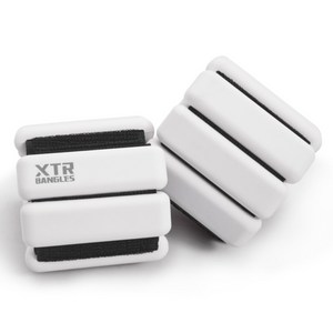 XTR 러닝 발목 손목 중량 밴드 2개 홈트 다이어트 착용형 아령, 500g, 밀키화이트