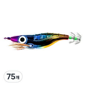 비블랙 크롬 티탄왕눈이에기 색동에기 문어에기 문어채비, 75개, 9g, 1세트