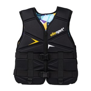 엘르 구명조끼 부력보조복 네오프랜 ELLE 초등학생부터 성인 남녀공용, BALCK XL(80~100kg), 블랙