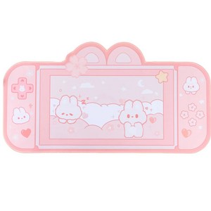 귀여워요 데스크 마우스패드 400X730MM, 1개, 토끼