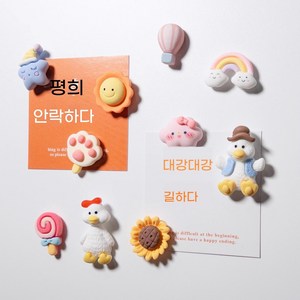 귀여운 냉장고 자석 마그네틱 18종 1세트XBXT798, 캐릭터 18종