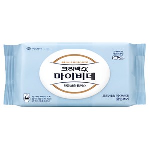 크리넥스 화장실용물티슈 마이비데 46매 휴대캡 유한킴벌리, 55g, 46개입, 1개