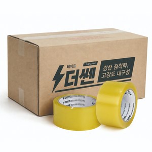 더쎈테이프 OPP 박스테이프 중포장 80M 투명, 40개