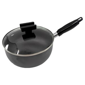 써니 편수냄비 양은 라면 짜장 냄비 국산 코팅, 18cm, 블랙, 1개