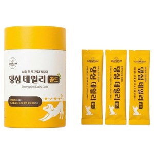 댕심 강아지 영양제 데일리 골드 매일 건강의 정석 하루 한 포 영양제 가루분말 스틱 30포, 1개, 종합영양제, 30회분