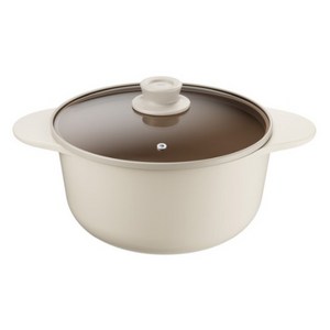 테팔 인덕션 세라믹 주물 아이콘 곰솥냄비, 밀크, 1개, 24cm