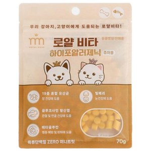 로얄비타 하이포알러제닉 츄어블 70g 동물병원판매용 저알러지 가수분해간식, 피부/피모+알러지, 1개