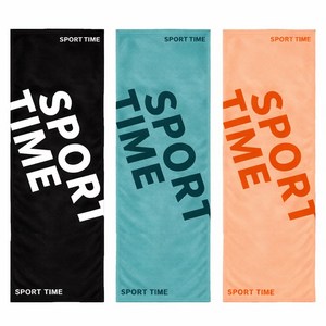 프레센 런닝 헬스 스포츠 쿨 롱타올 3장, 블랙+블루+오렌지, 3개