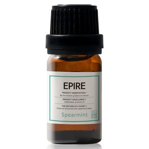 에피레 천연 아로마 에센셜 오일 원액 100%, 1개, 10ml, 스피아민트