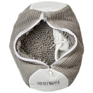 국민필터 신발 운동화 세탁망 고리형 특대형, 2개, 라이트그레이
