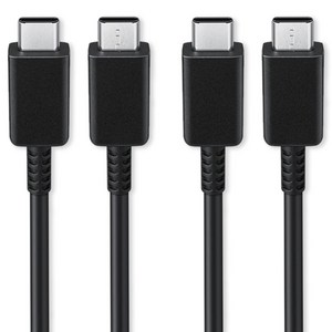 1+1 삼성 호환 C to C타입 초고속 충전기 케이블 60w, 블랙 2M, 2개