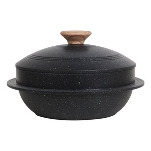 귀월미 IH 직화 인덕션 뚝배기 가마솥 블랙, 1개, 20cm