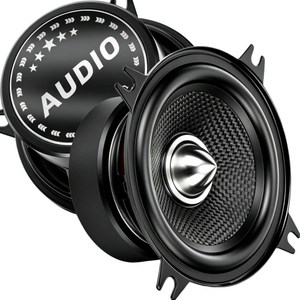 WdiYa 4인치 블랙 카본 파이버 미드레인지 HIFI 스피커 고출력 가정용 오디오 및 차량 튜닝에 적합-좌/우 2개 1셋트, 1박스, YS-425-028