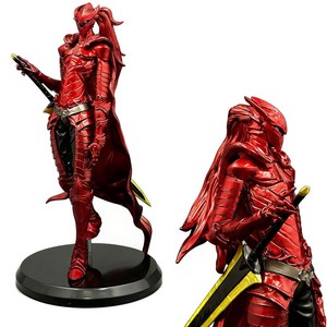 애니메이션 키트 나 혼자만 레벨업 피규어 컬렉션 붉은 갑옷 전사 생일 선물 액션 피규어 22 cm, 1개