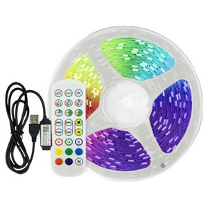 루카스 RGB 간접 줄조명 뮤직 라이트바, 10m, 혼합색상