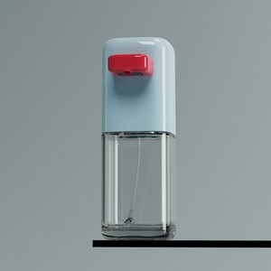 오르미 클린덕 자동 손세정기 거품비누 디스펜서 V2, HS03(블루레드), 1개, Blue Red