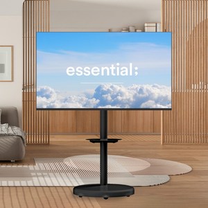 무빙큐빅스 대형 삼탠바이미 이동식TV거치대 티비스탠드 삼텐바이미 50인치 55인치 65인치 75인치 호환, 블랙, 1개