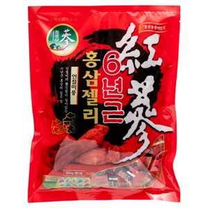 청정인삼 6년근 고함량 홍삼 젤리, 1개, 500g