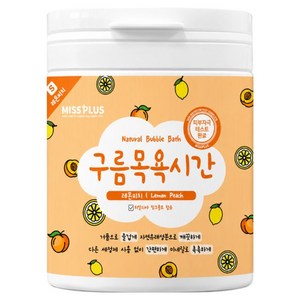 미스플러스 구름목욕시간 대팩 거품 입욕파우더 레몬피치, 500g, 1개