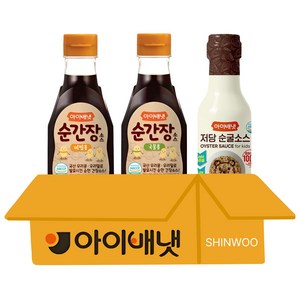 [아이배냇]아기 이유식 순간장 국물용1+비빔용1+순굴소스, 610g, 저당 굴소스+간장(비빔용+국물용)