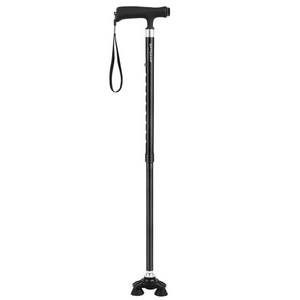 GPTcamp T4M 2단 접이식 초경량 LED 3발 노인 지팡이 어르신 원스텝 폴딩, 1개, GPT-T4M (led)