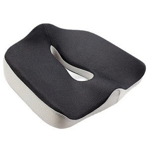 더나은 3D 메모리폼 도넛 방석 2 쿨패드, 그레이 + 블랙, 1개