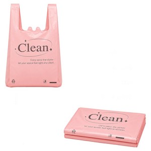 BestStar 분홍색 대형 손잡이 쓰레기봉투 두꺼운 특대형 비닐봉투 50매, 3세트