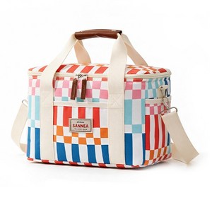 하루꿈 15L 대용량 보냉백 보냉가방 피크닉 캠핑 쿨러백 도시락 가방PH-ST2607-B1, 체크, 1개