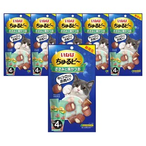 이나바 챠오 츄르비 고양이간식, 40g, 6개, (QSC-273)닭가슴살&구운 가다랑어
