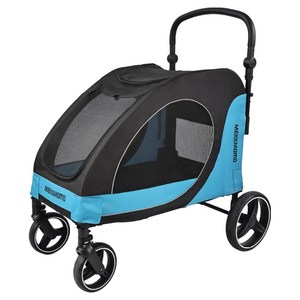메크모모 대형견유모차 강아지유모차 프리미엄 접이식유모차 애견유모차 40KG, 파랑, 1개