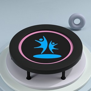 성인 아기 트램플린 점핑머신 원형 접이식 트램펄린 홈트 유산소 방방이 점핑다이어트, 블랙