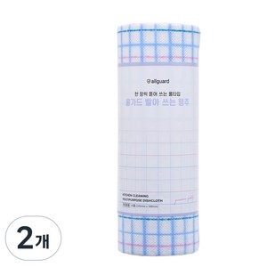 올가드 빨아쓰는 롤타입 행주 바이올렛, 2개, 1개