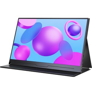 에비크 39.62cm FHD 15.6inch IPS 포터블 DEX 휴대용 모니터, 블랙