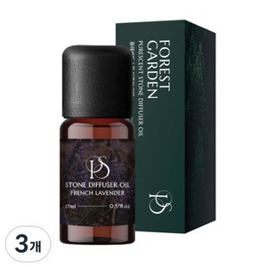 퓨레센트 스톤 디퓨저 화산석 방향제 오일, 3개, 17ml, 밤쉘