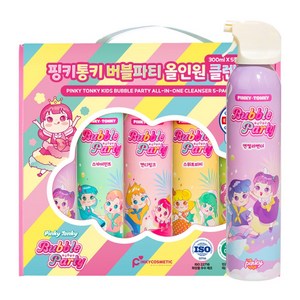 핑크공주 핑키통키 버블파티 올인원 클렌저, 300ml, 5개