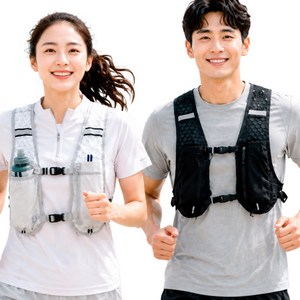 선우메종 초경량 러닝백 러닝조끼 트레일러닝 마라톤 등산 달리기 베스트 2컬러, 1개, 카본 블랙