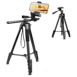 스마트폰 거치대 카메라 삼각대 셀카봉 수직항공촬영, 1세트, 블랙, CT190