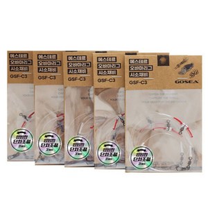 고씨 에스테르 오바마리그 시소채비 GSF-C3, 5개, 3개입