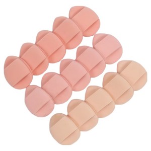 완벽한 베이스 메이크업용 미니 물방울 핑거 퍼프 60P 세트, 60개, 4*3.3cm  연핑크+연오렌지+피부색