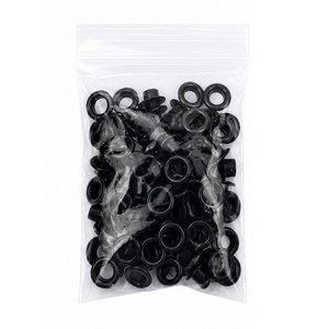 아일렛 하도메 4.5mm 100세트 와셔포함 펀칭기 타공 공구, 100개, 블랙