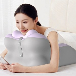 인체공학 엎드려자는 베개 스마트폰 쿠션 경추 다리 허리 스마트라이프, 1개, 퍼플+그레이