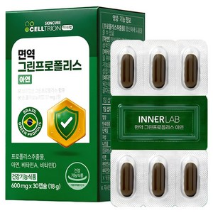 이너랩 면역 그린프로폴리스 아연, 30정, 3개