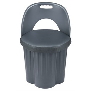 천하퍼니처 국내생산 빅사이즈 육각 등받이형 고기집 옷보관 식당의자, 육각(그레이), 1개