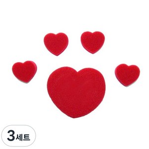 JL매직 (KC인증) 너의 심장을 폭격할 준비되었어!! 작은하트 큰하트만들기 하트스펀지, 3세트