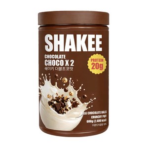 쉐이키 단백질 쉐이크 식사대용 대용량 더블초코맛, 1개, 600g